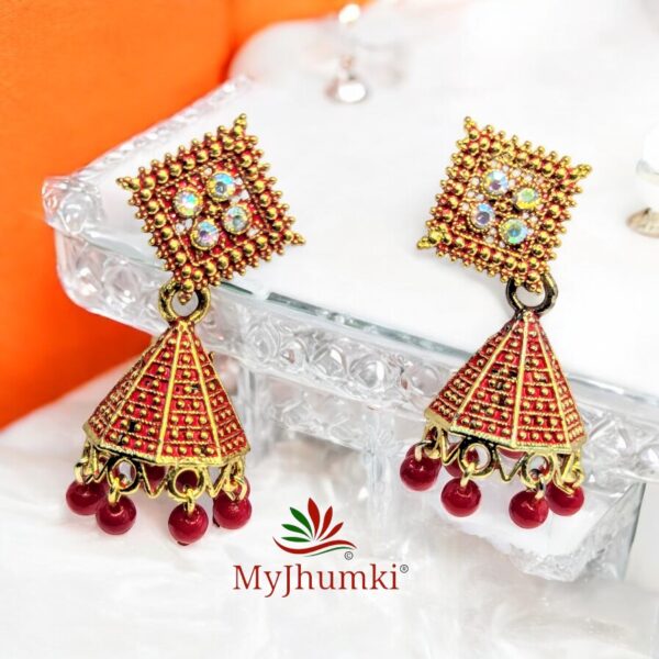 Oxidised Jhumka Earring For Women